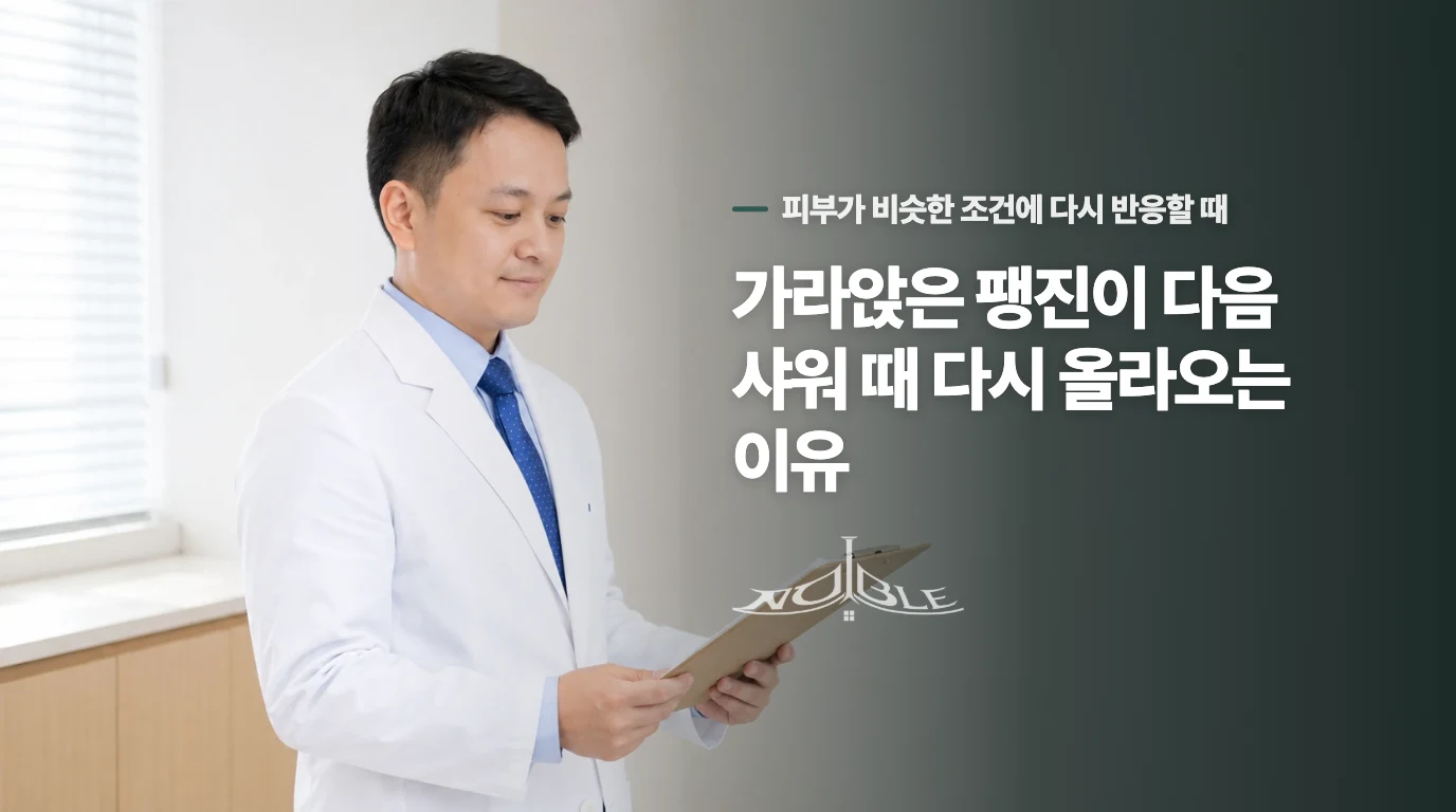 가라앉은 팽진이 다음 샤워 때 다시 올라오는 이유