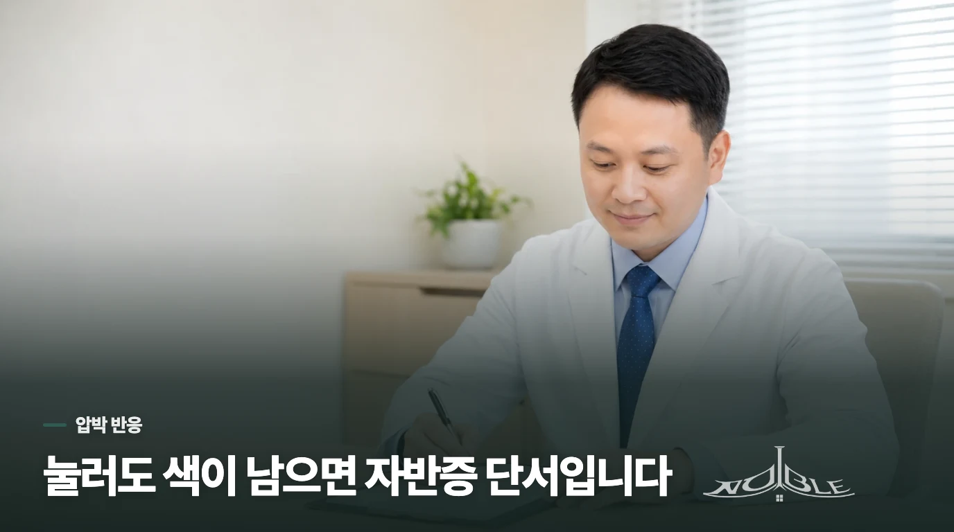 눌러도 색이 남는지, 한 번 가볍게 살펴보세요