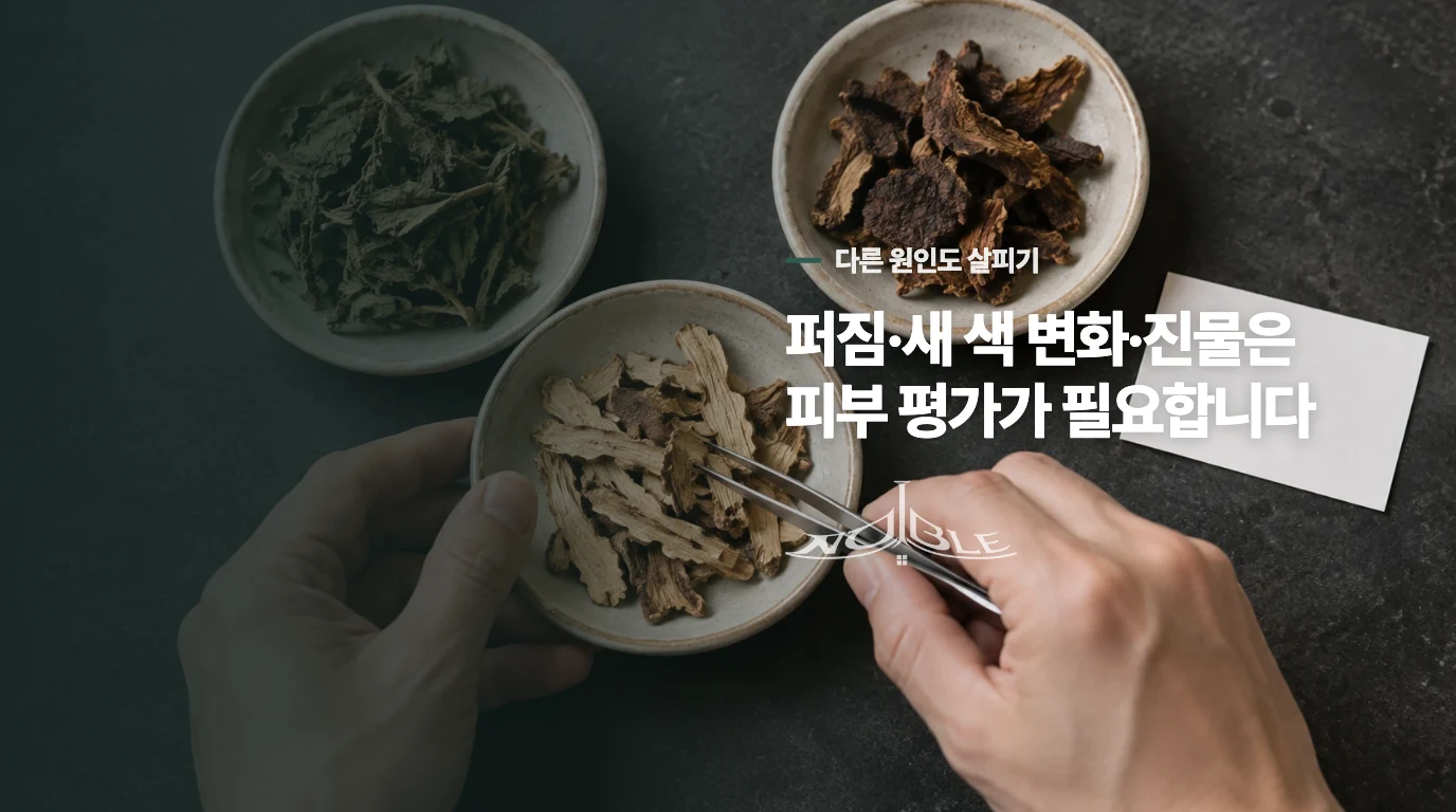 태선화처럼 보여도 만성습진만의 모습은 아닙니다