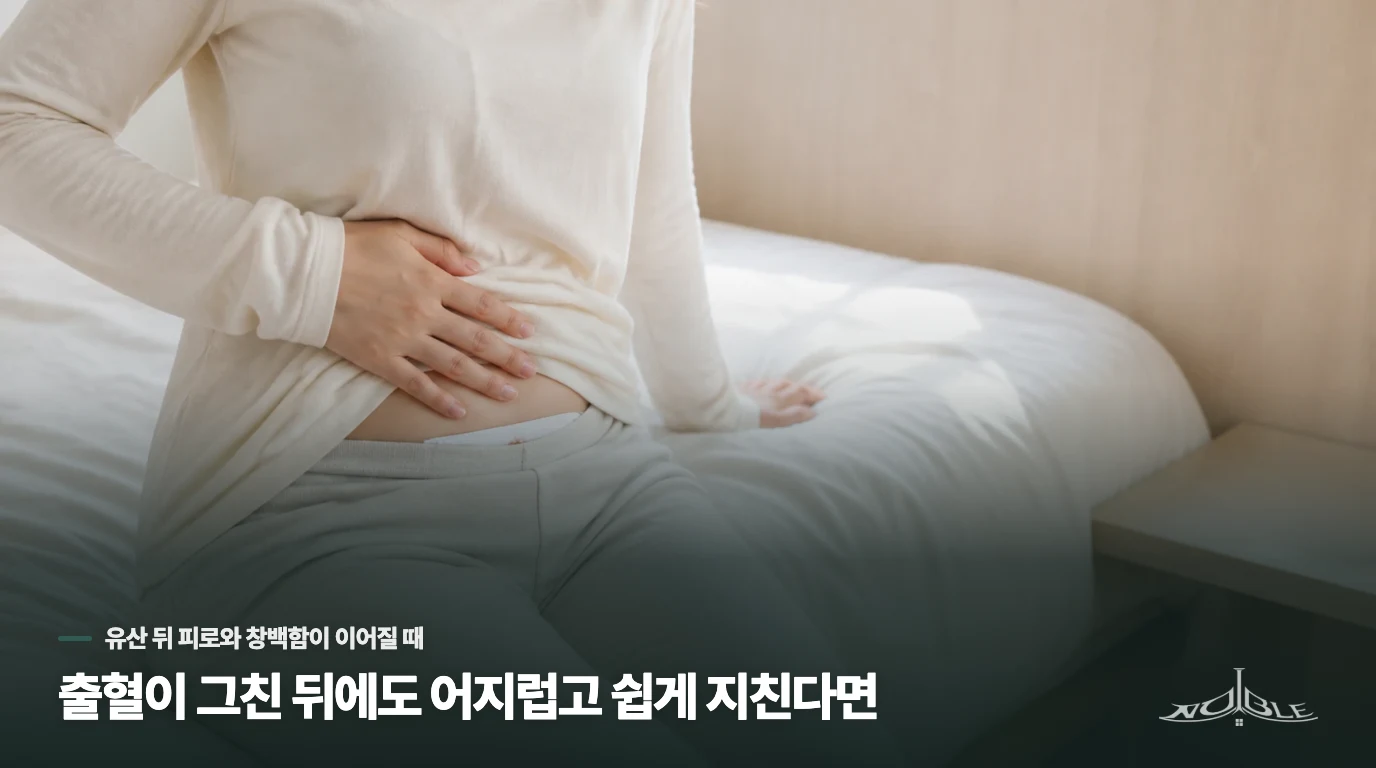 출혈이 그친 뒤에도 어지럽고 쉽게 지친다면