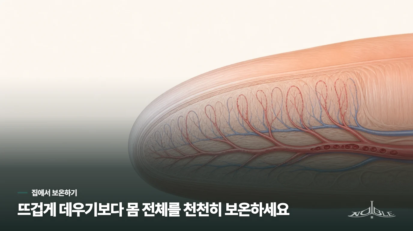 집에서 손발이 차가울 때 바로 바꿔 볼 것은 무엇인가요?