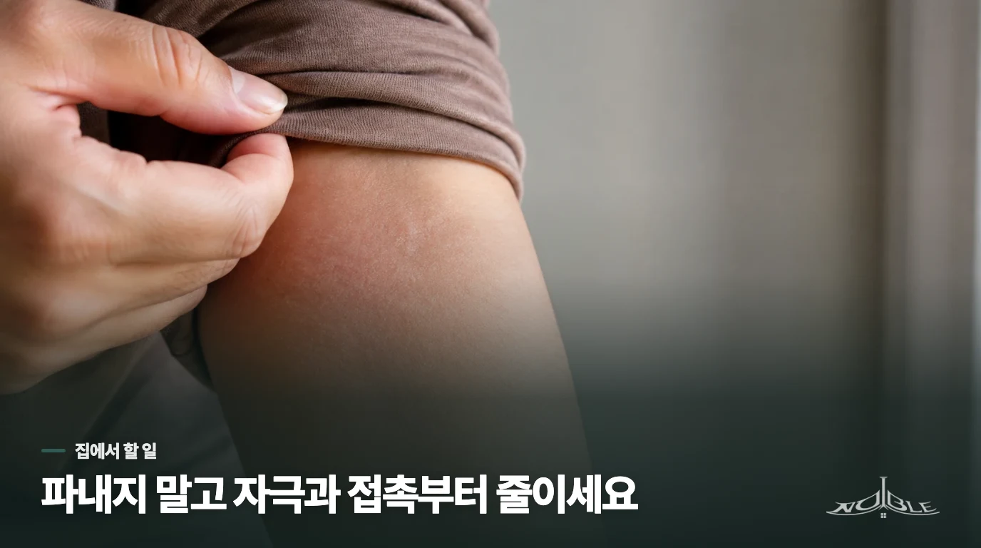 집에서 깎아내 확인하지 마세요