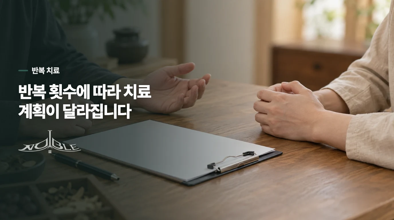 반복 횟수와 이전 치료 반응에 따라 다음 계획이 달라집니다