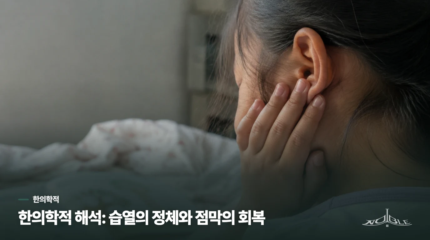한의학적 해석: 습열의 정체와 점막의 회복