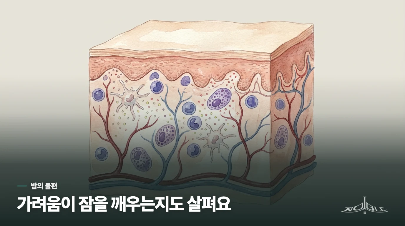가려움을 돌볼 때 잠까지 묻는 이유